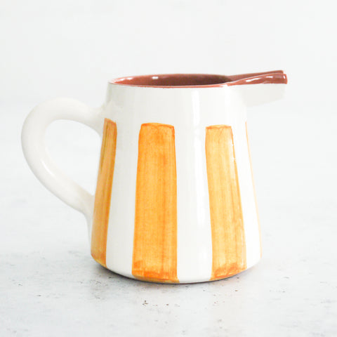 Mini Stripe Jug in yellow 200ml