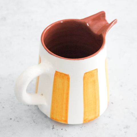 Mini Stripe Jug in yellow 200ml