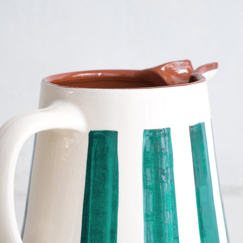 Jarro de riscas em azul-petróleo 2L