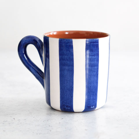 Bold Stripe Mug in Blue