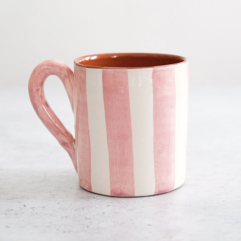 Caneca Bold Stripe em cor-de-rosa