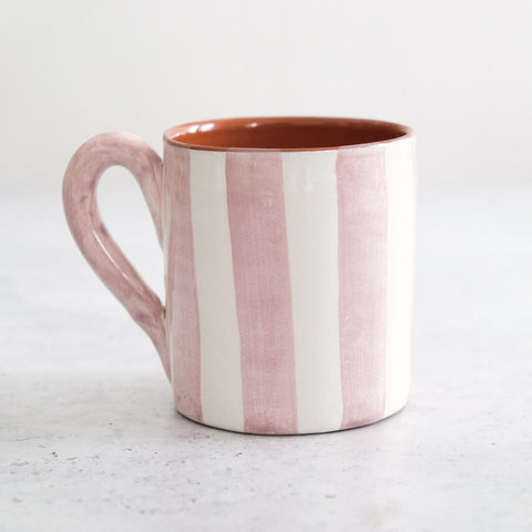 Taza Bold Stripe en rosa 300ml