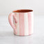 Bold Stripe Mug in pink
