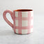 Grid Mug in Pink 250ml