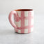 Grid Mug in Pink 250ml