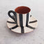 Espresso Cup & Saucer in Black