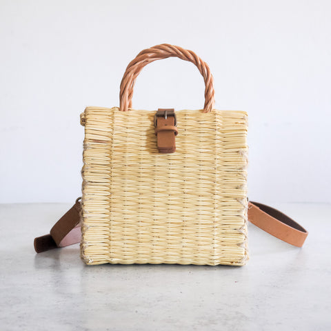 Traditional Portuguese Basket with strap Mini Natural