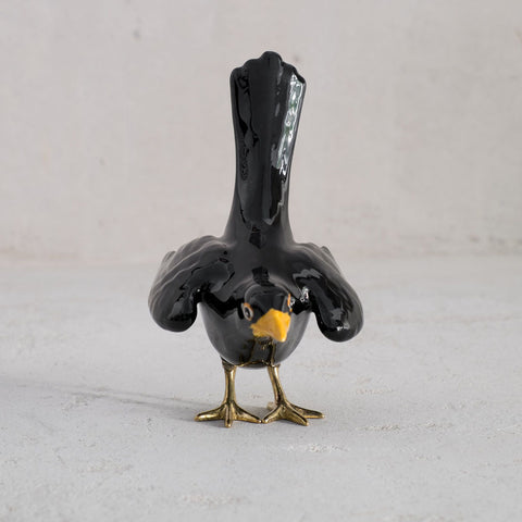 Ceramic blackbird mirlo merle amsel merlo laboratoriod_estoria