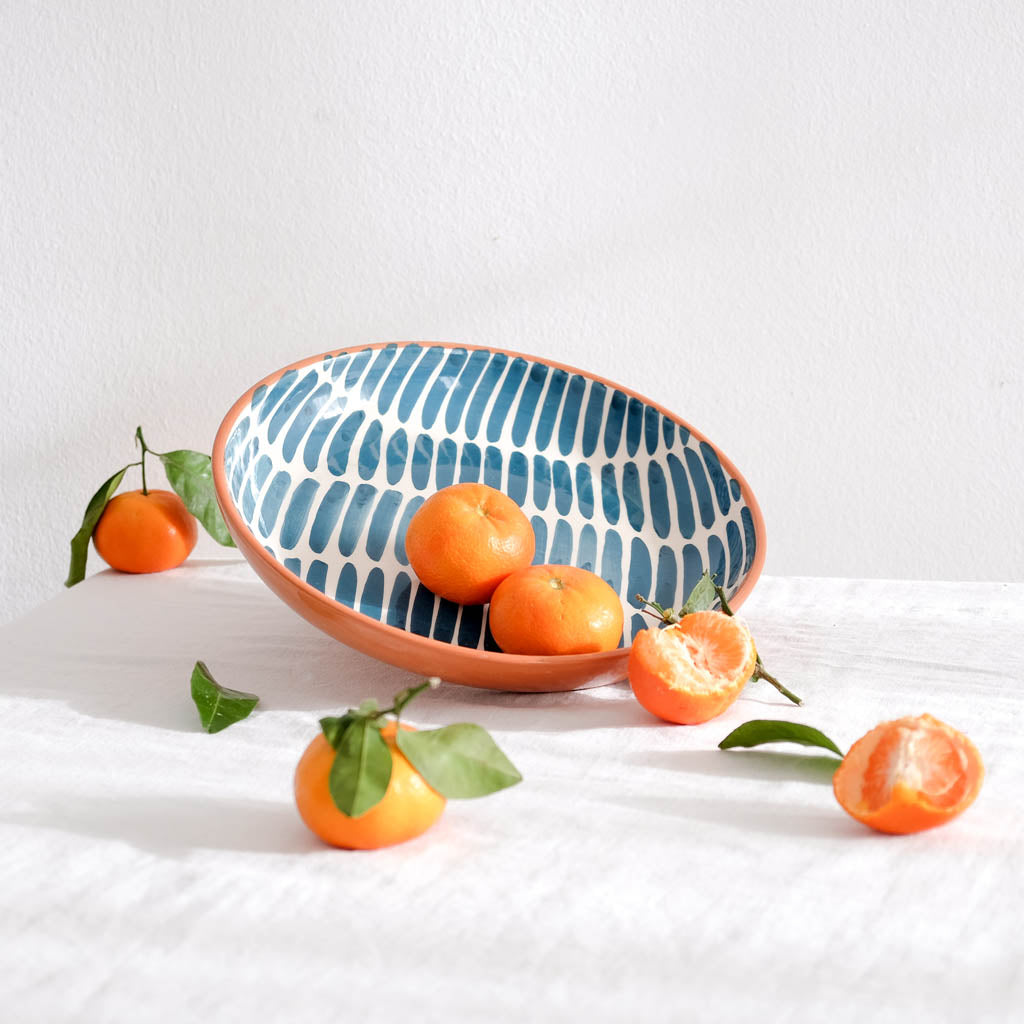 Handmade offers Ceramic Serving Fruit Bowl