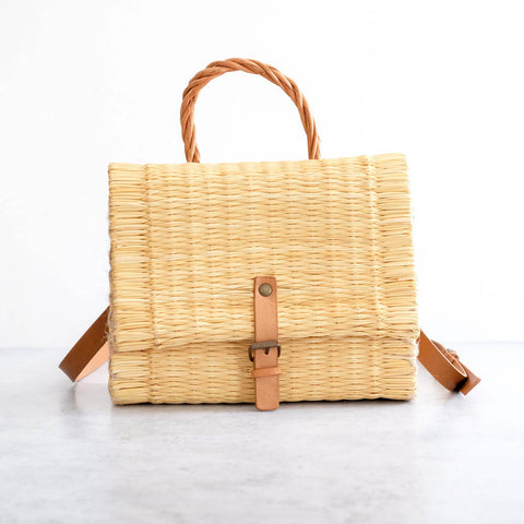 Traditional Portuguese Basket with strap - Small Natural