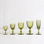 Water Glasses in Green - Set of 6